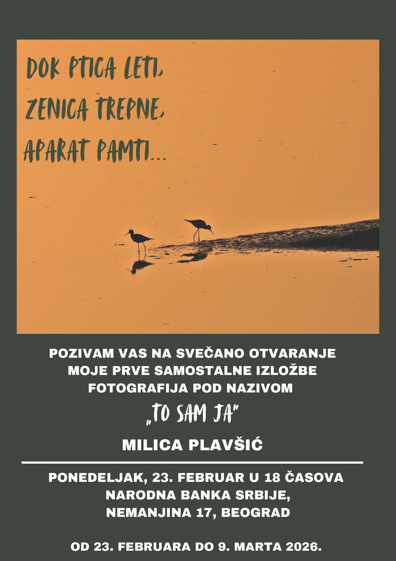Izložba fotografija Milice Plavšić „To sam ja”
